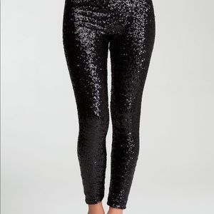 Bebe sequin leggings